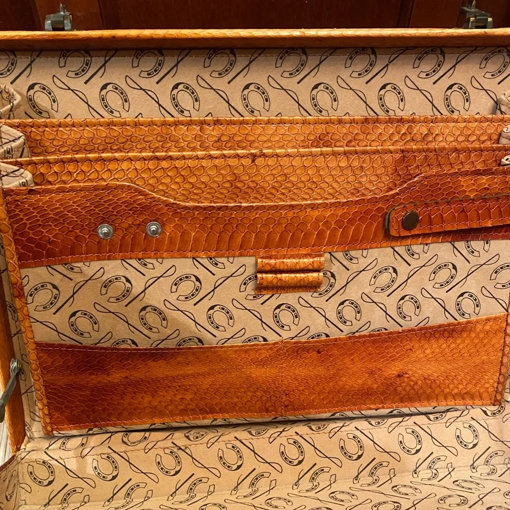 Custom Rare Snake Skin Hard Case Briefcase